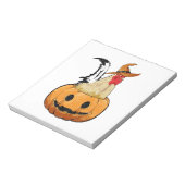 Bloc-note Citrouille d'Halloween Sorcière Mignonne Poulet (Tourné)