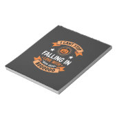 Bloc-note Citrouille d'Halloween tombant amoureuse (Tourné)