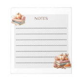 Bloc-note Citrouille et pages (Devant)