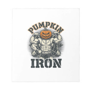 Bloc-note Citrouille Fer Vintage Bodybuilding Design Hallowe