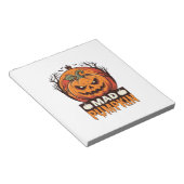 Bloc-note Citrouille Folle Halloween Dessin de Gravure Vinta (Incliné)