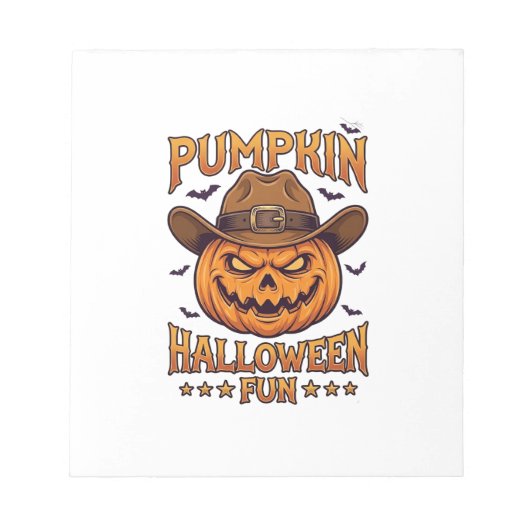 Bloc-note Citrouille Halloween Amusement Lanterne Jack Chape (Devant)