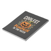 Bloc-note Citrouille la plus cool du patch Design Halloween (Tourné)