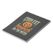 Bloc-note Citrouille la plus cool du patch Design Halloween_ (Tourné)