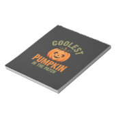 Bloc-note Citrouille la plus cool du patch Design Halloween (Tourné)