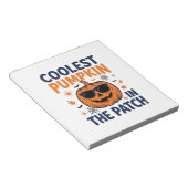 Bloc-note Citrouille la plus cool du patch Halloween Shirt_1 (Incliné)