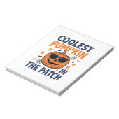 Bloc-note Citrouille la plus cool du patch Halloween Shirt_1 (Tourné)