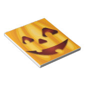 Bloc-note Citrouille sculpté souriant design Halloween (Incliné)