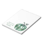 Bloc-note Citrouille verte émeraude (Tourné)