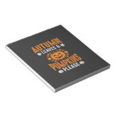 Bloc-note Citrouilles de feuilles d'automne S'il vous plaît (Incliné)