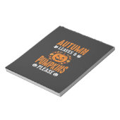 Bloc-note Citrouilles de feuilles d'automne S'il vous plaît (Tourné)
