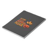 Bloc-note Citrouilles de feuilles d'automne S'il vous plaît (Tourné)
