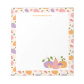 Bloc-note Citrouilles et champignons d'Halloween (Devant)