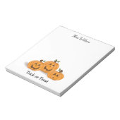 Bloc-note Citrouilles Jack O Lanterns heureuses et souriante (Tourné)