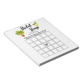 Bloc-note Citrus de budget Fête des mariées Bingo Party Jeu (Incliné)