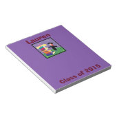 Bloc-note Classe de 2015 Graduate Girl Small Purple Notepad (Incliné)