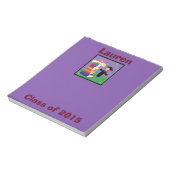 Bloc-note Classe de 2015 Graduate Girl Small Purple Notepad (Tourné)