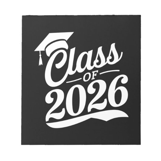 Bloc-note Classe De Diplômés De 2026 Fier (Devant)