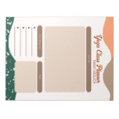 Bloc-note Classe moderne Abstraite Terra Cotta Yoga (Devant)