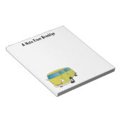 Bloc-note Classic lime green van cartoon (Incliné)