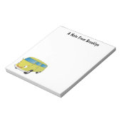 Bloc-note Classic lime green van cartoon (Tourné)