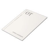 Bloc-note Classic Minimalist Custom OT Occupational Therapy (Incliné)