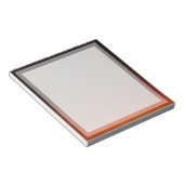 Bloc-note Classic Plain Orange Sunset Boarder Cadre photo (Incliné)