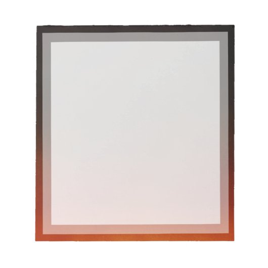 Bloc-note Classic Plain Orange Sunset Boarder Cadre photo (Devant)