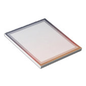 Bloc-note Classic Plain Orange Sunset Boarder Cadre photo (Incliné)