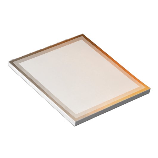 Bloc-note Classic Plain Orange Sunset Boarder Cadre photo (Incliné)