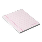 Bloc-note Classic Rose Légal 5,5 x 6 avec nom (Incliné)