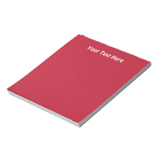 Bloc-note Classic solide Vrai rouge (Tourné)