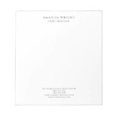 Bloc-note Classical Plain Attractive Stylish Business (Devant)