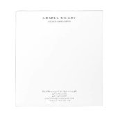 Bloc-note Classical Plain Attractive Stylish Business (Devant)