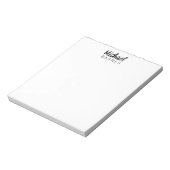 Bloc-note Classical White Minimalist Plain Elegant (Tourné)
