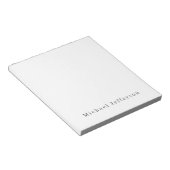 Bloc-note Classique Créatif Tendance Noir & Blanc Minimalist (Incliné)