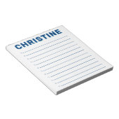 Bloc-note Classique moderne Bold Marine Bleu Enfants Profess (Incliné)