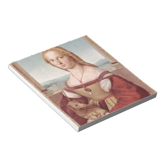 Bloc-note Classique Raphael Lady et Unicorn (Incliné)