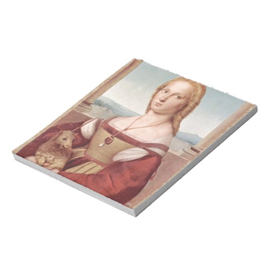 Bloc-note Classique Raphael Lady et Unicorn (Tourné)