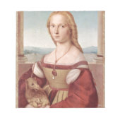 Bloc-note Classique Raphael Lady et Unicorn (Devant)
