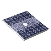 Bloc-note Classy Blue Baroque Motif par LeahG - cherubs (Incliné)