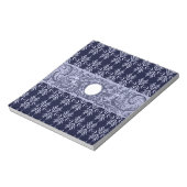 Bloc-note Classy Blue Baroque Motif par LeahG - cherubs (Tourné)