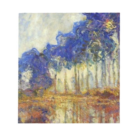 Bloc-note Claude Monet - Les peupliers En Automne (Devant)