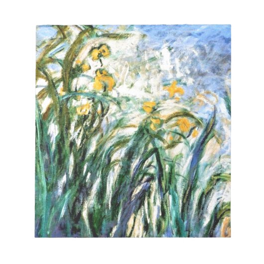 Bloc-note Claude Monet Yellow Irises et Malva 19 (Devant)