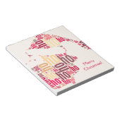 Bloc-note Claus mot du Père Noël Ho Ho Ho (Incliné)