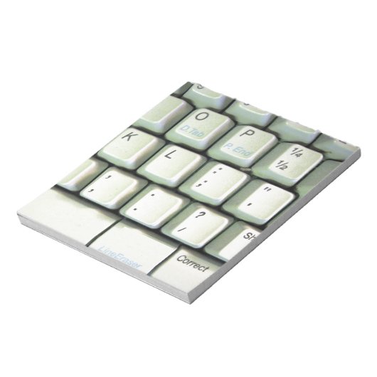 Bloc-note Clavier de machine à écrire (Tourné)