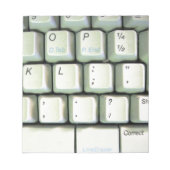 Bloc-note Clavier de machine à écrire (Devant)