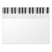 Bloc-note Clavier numérique pour piano (Devant)