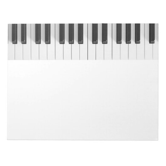 Bloc-note Clavier numérique pour piano (Devant)