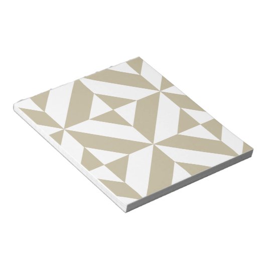 Bloc-note Clay Geometric Deco Cube Pattern (Incliné)